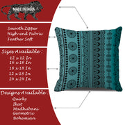 Soft Touch Luxurious Printed Cotton Canvas Cushion Cover Set of 2